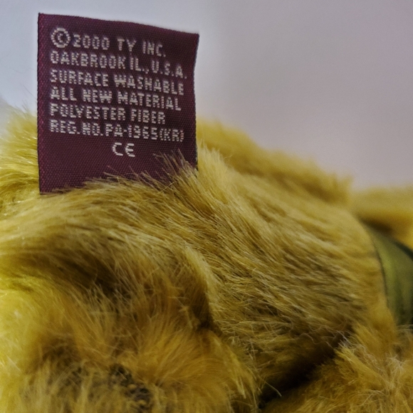 1993 Ty Beanie Baby "Fern" Retired Green Bear - Picture 9 of 9